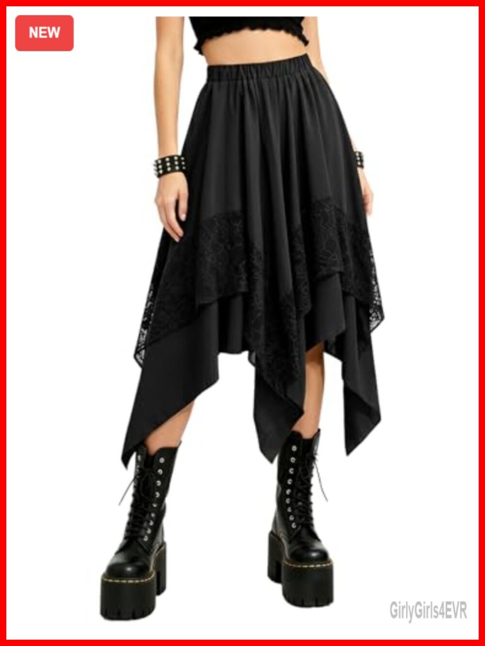 Womens Renaissance Asymmetrical High Low Skirt Flowy A-Line Midi